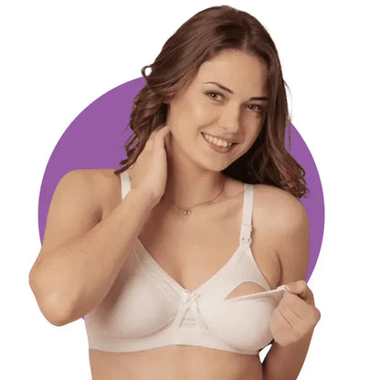 Stage Wireless Nursing Bra Front Opening Buckle Full Cup Breast Feeding Bra