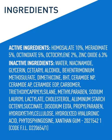 CeraVe AM Facial Moisturizing Lotion with Suncreen Broad Spectrum 89 M