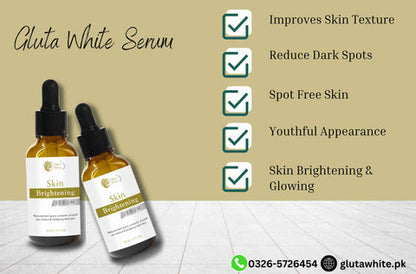 Gluta White Serum for Face Whitening & Brightening